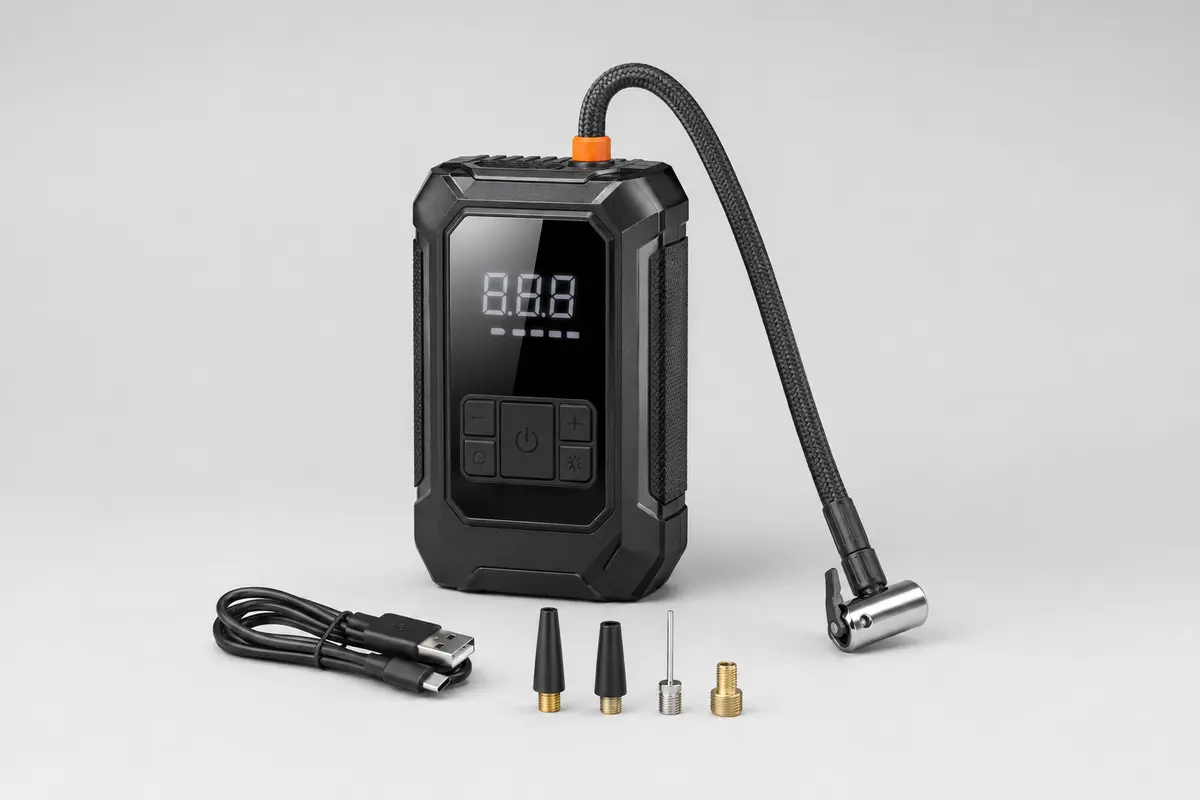 Compressor portátil digital premium para pneu de carro